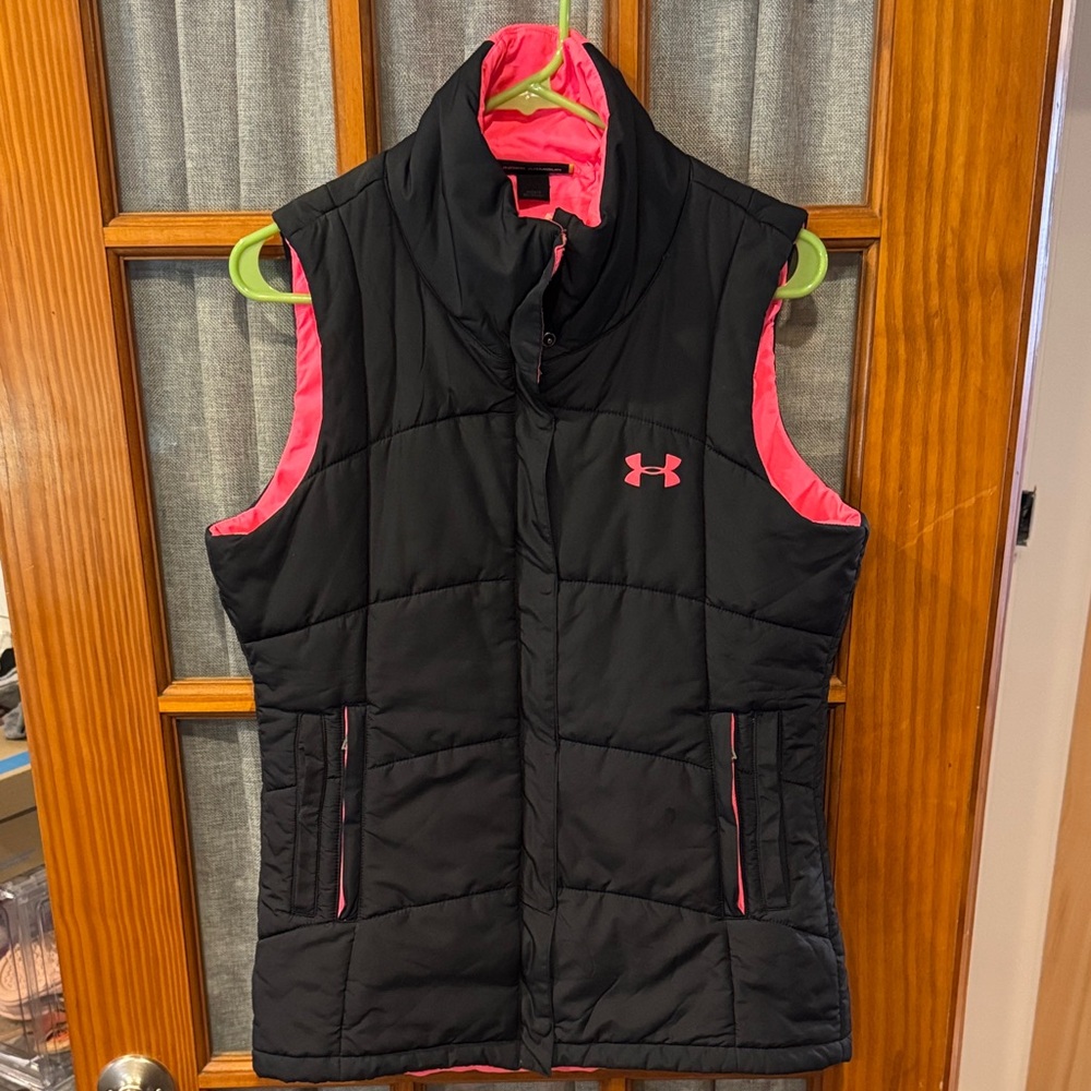 Under Armour Black Vest with Pink Highlights